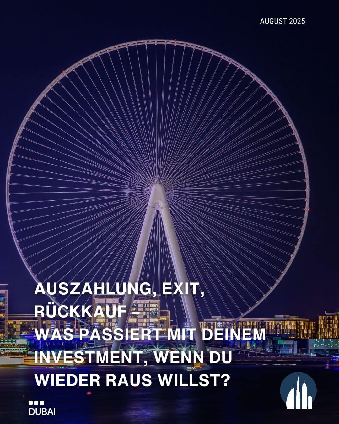 Was passiert mit deinem Investment, wenn du wieder raus willst